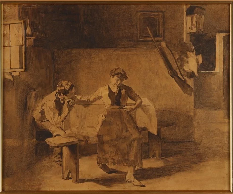Corteggiamento all'interno di una taverna